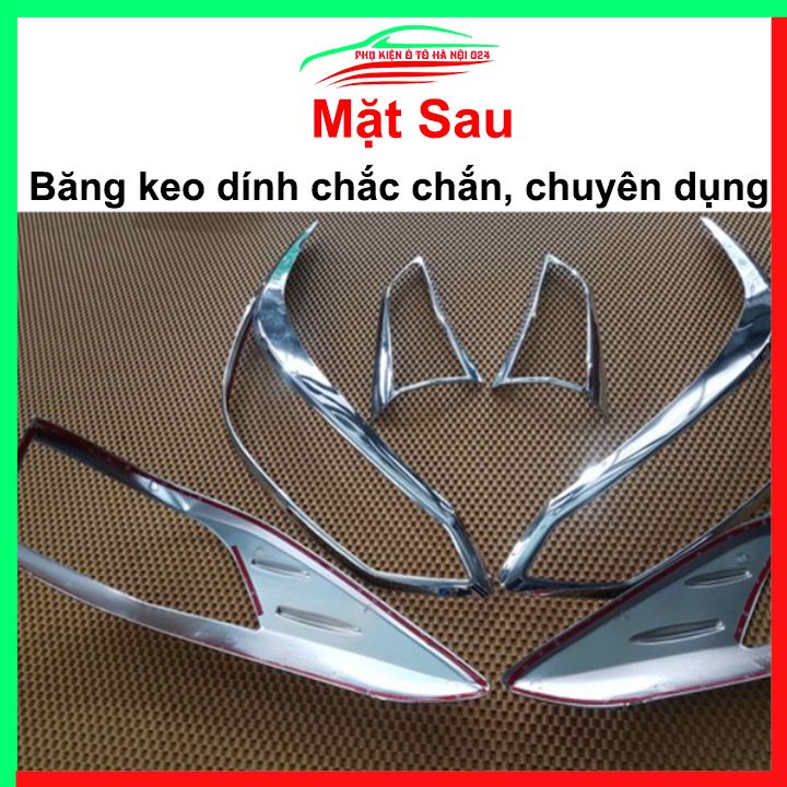Ốp viền đèn pha hậu mạ crom Vios 2018-2019 chống trầy trang trí bảo vệ xe