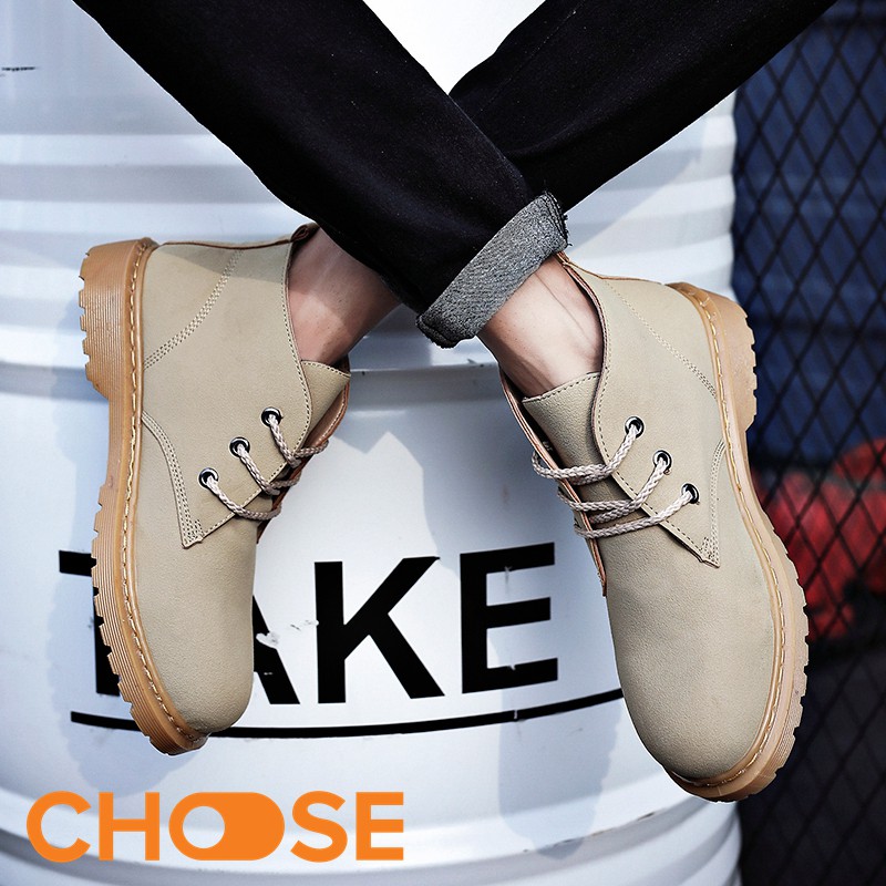 Giày Nam BOOT Cổ Cao Choose Da lộn Thể Thao Sneaker Năng Động Lịch Lãm G26K3