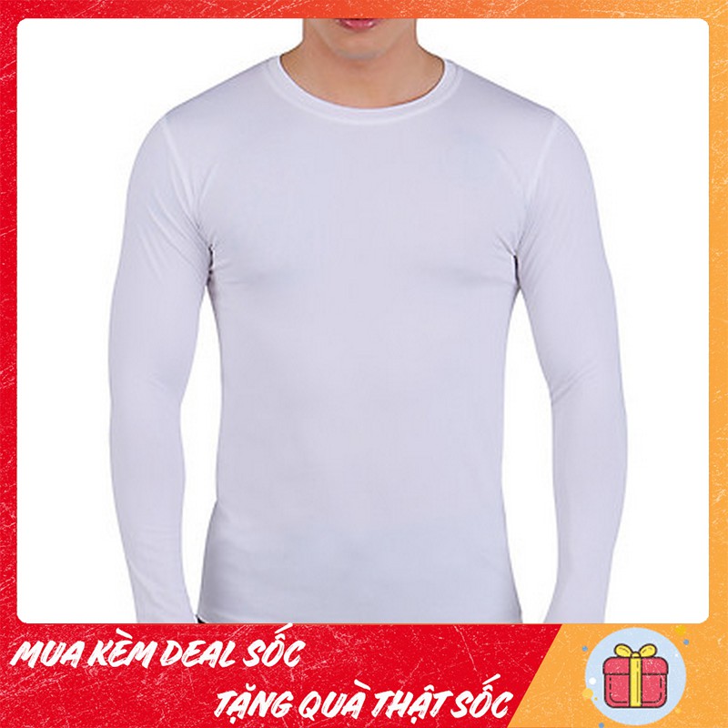 Áo thun tay dài body FitMe - Áo giữ nhiệt nam, chống nắng đá bóng nam- Kiểu dáng đơn giản, thấm hút tốt