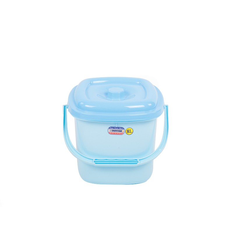 Xô Có Nắp Vuông Nhựa Duy Tân 4 lít/6 lít/8 lít