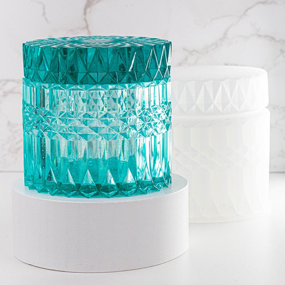 Khuôn Làm Hộp Kẹo Hình Tròn Bằng Resin Epoxy Uv DIY