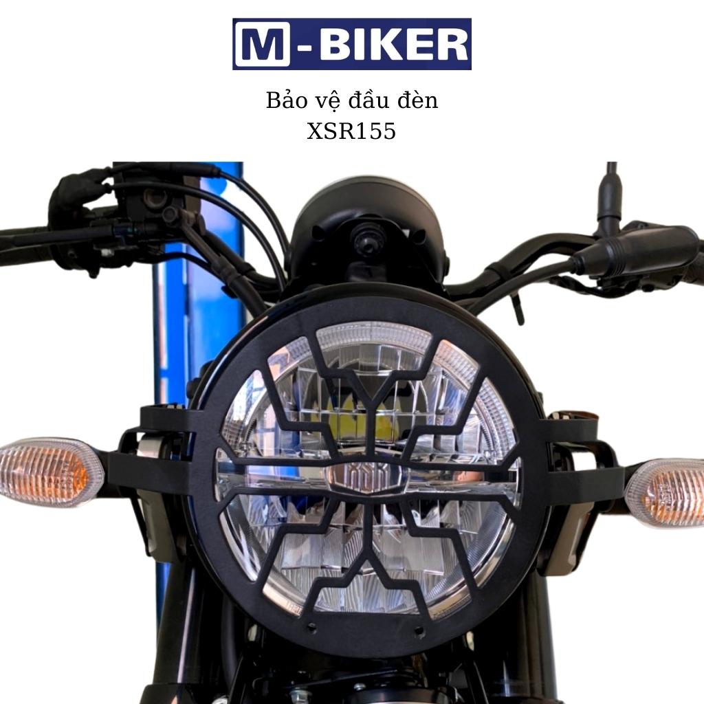 Bảo vệ đầu đèn cho yamaha xsr155, che đầu đèn yamaha xsr155, sơn tĩnh điện màu đen chính hãng Mbiker