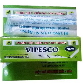 Phấn diệt kiến, diệt gián, diệt côn trùng Vipesco (10 Viên) (trắng)933