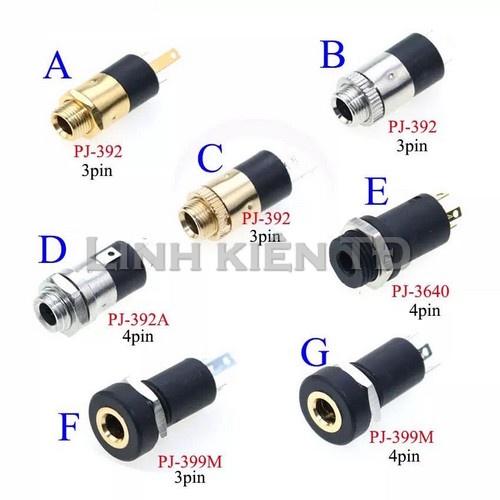 Jack cắm tai nghe 3.5mm jack AUX 3.5