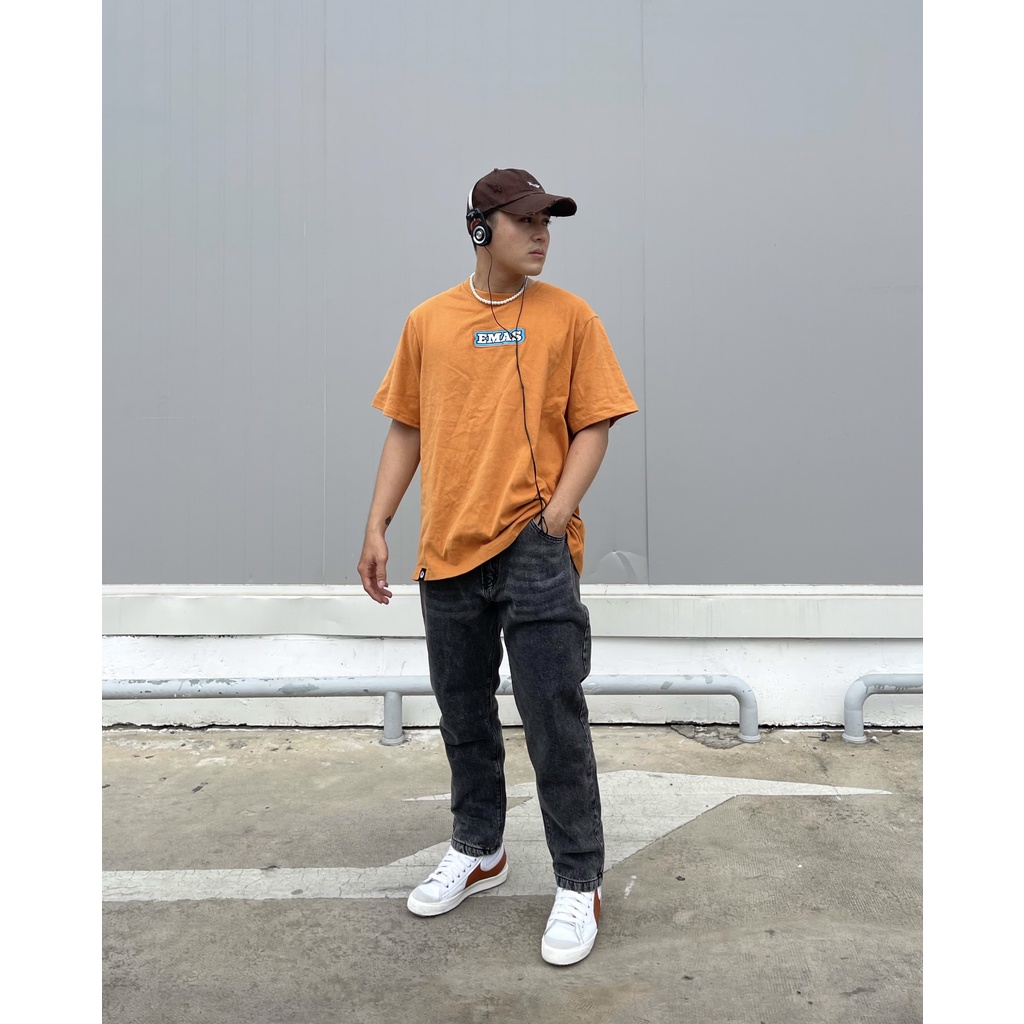 Quần Jean Nam Xám Trơn Phom Cơ Bản Vải Denim - EMAS Regular Tapered/Wash Grey