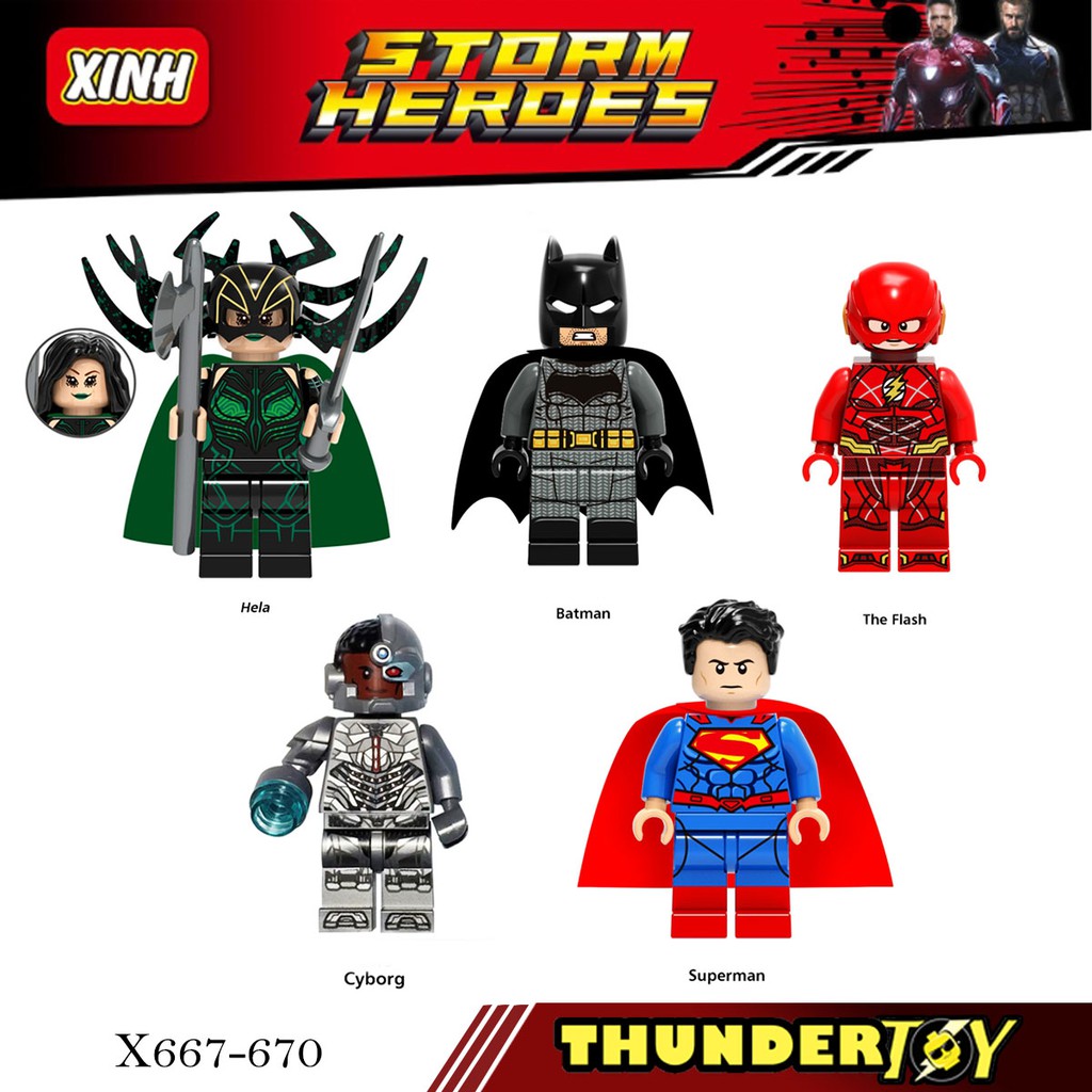 Minifigures nhân vật siêu anh hùng cực ngầu