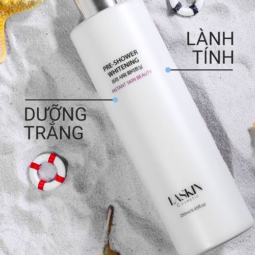Kem Ủ Trắng Nhả Nắng Hàn Quốc PRE – SHOWER WHITENING Laskin 250ml | BigBuy360 - bigbuy360.vn