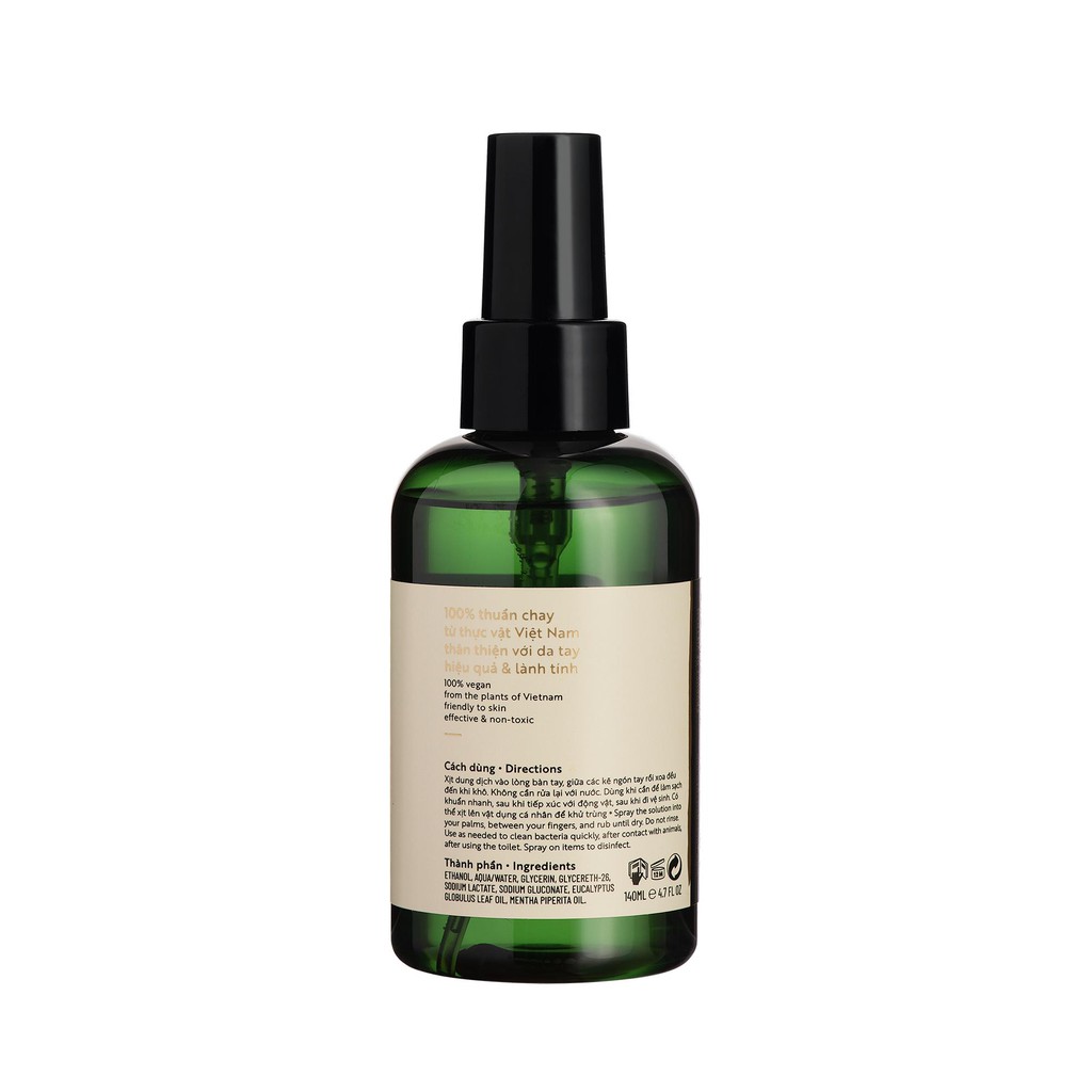 Nước xịt rửa tay khô Khuynh Diệp & Bạc Hà Cocoon 140ml | BigBuy360 - bigbuy360.vn