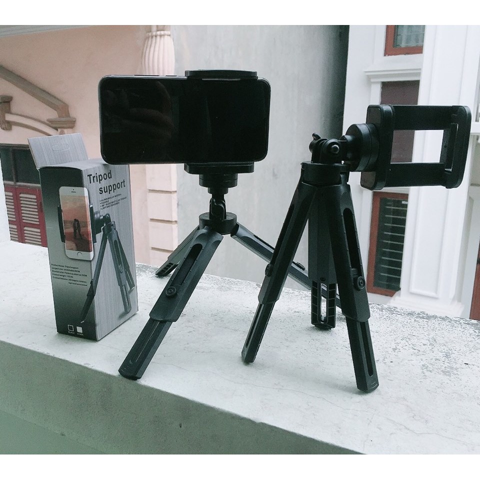 Chân Gậy Tripod Support Mini 3 Kẹp Điện Thoại Máy Ảnh Máy Ảnh Máy Quay - Giá Đỡ Điện Thoại 3 Chân 3 In 1