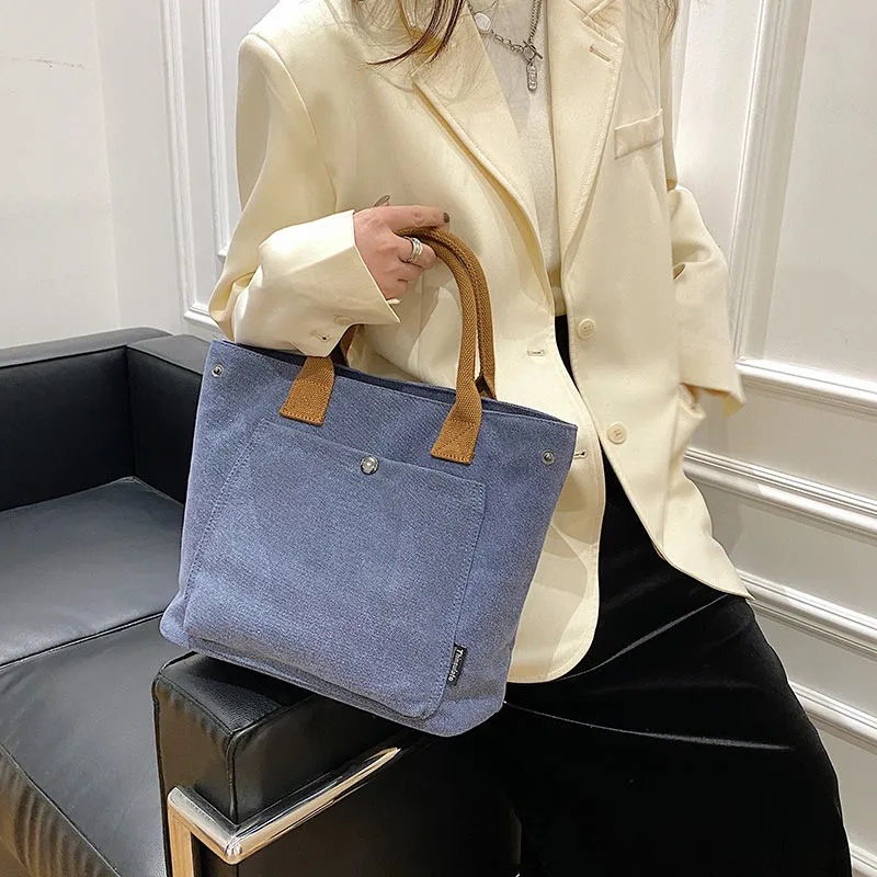 Túi Đựng Cơm Trưa bp107 Bằng Vải Canvas Nhỏ Gọn Thời Trang Phong Cách Nhật Hàn Cho Nữ