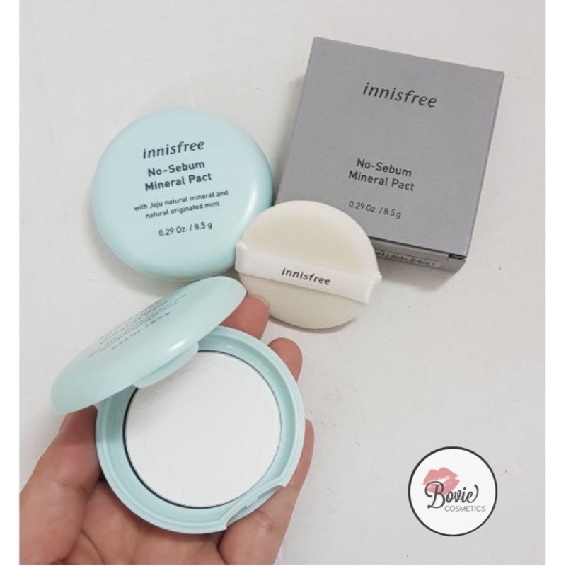 Phấn phủ kiềm dầu dạng nén Innisfree NO SEBUM MINERAL PACT | BigBuy360 - bigbuy360.vn