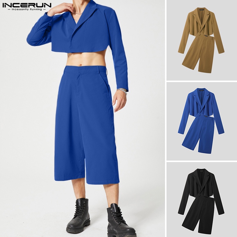 Set đồ vest 2 món INCERUN phong cách lịch lãm cho nam