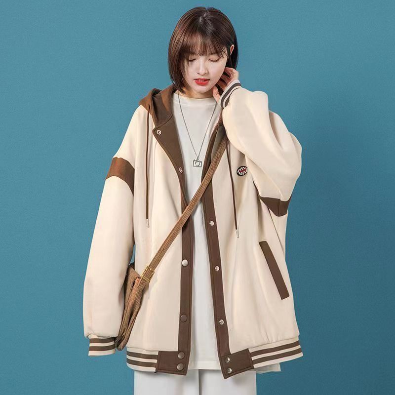 Áo Khoác Hoodie Cotton Dáng Rộng Thời Trang Hàn Quốc Cho Nam Nữ unisex áo khoác cardigan thời trang nam áo khoác nữ áo hoodie nữ