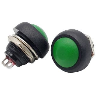 Nút nhấn tròn tự nhả 12mm (ĐỎ - XANH) PBS-33B