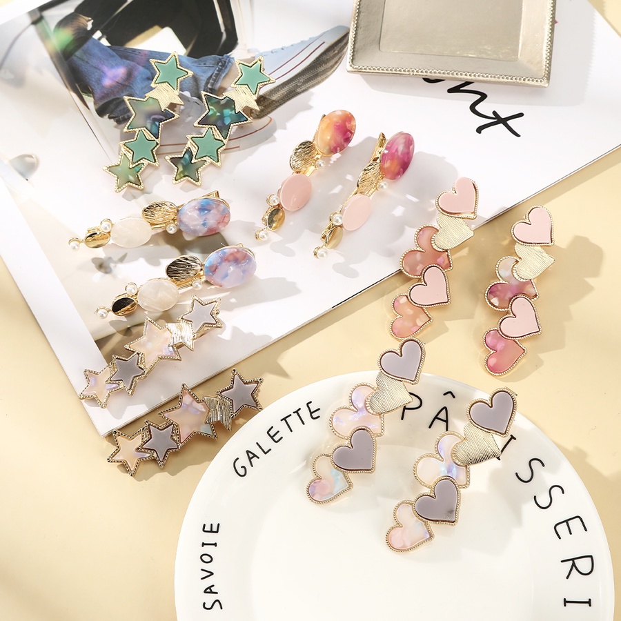 Set 2 Kẹp Tóc Hình Ngôi Sao Phong Cách Hàn Quốc