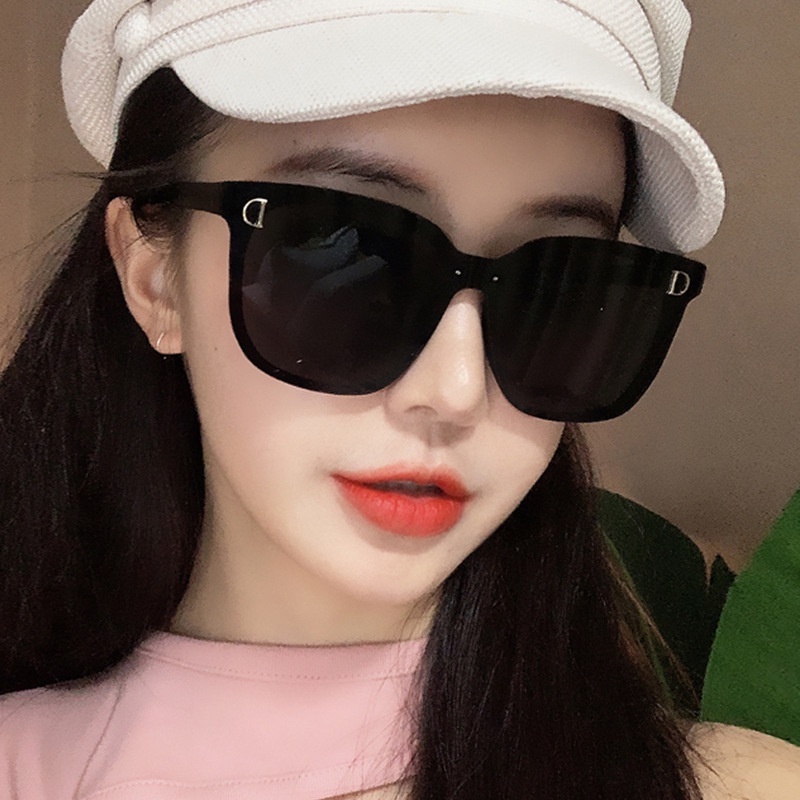 Kính râm gọng vuông bo tròn cỡ lớn thời trang cổ điển dành cho nam / nữ