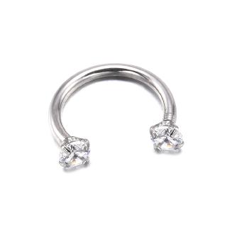 Khuyên mũi 3mm đơn giản đính đá cho nữ