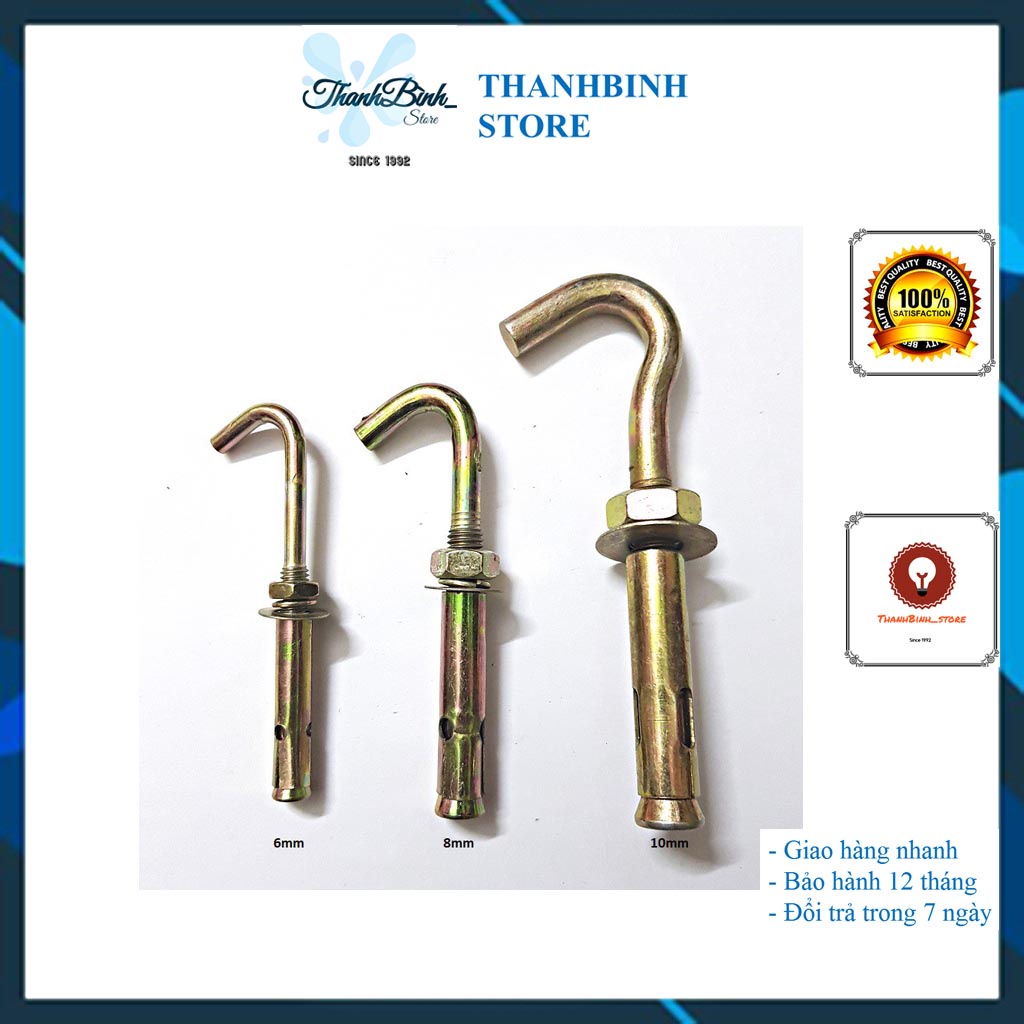 NỞ SẮT CÓ MÓC/ TẮC KÊ SẮT CÓ MÓC- PHI 6/ PHI 8/ PHI 10