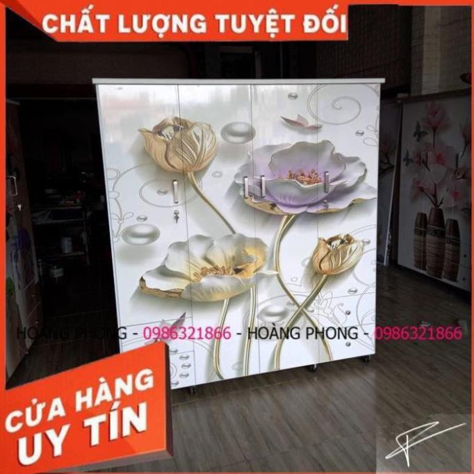 Tủ quần áo nhựa 4 cánh tủ 3d tủ nhựa đài loan Cao Cấp chính hãng miễn phí giao hàng tận nơi HCM Bảo hành 2 năm tại nhà