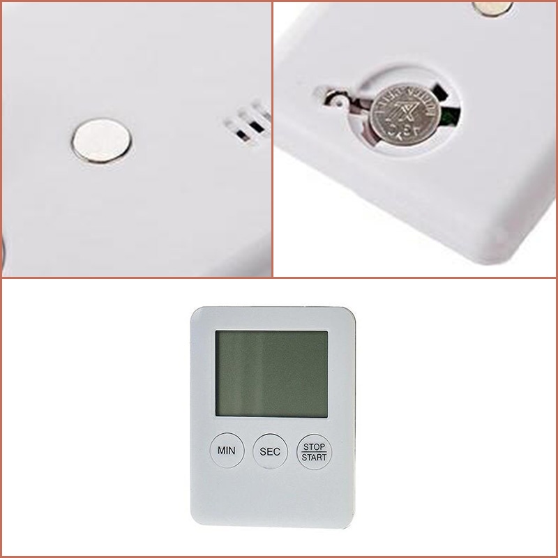 Multi-Function LCD Display Ultra-Thin Electronic Timer Mute with Magnet