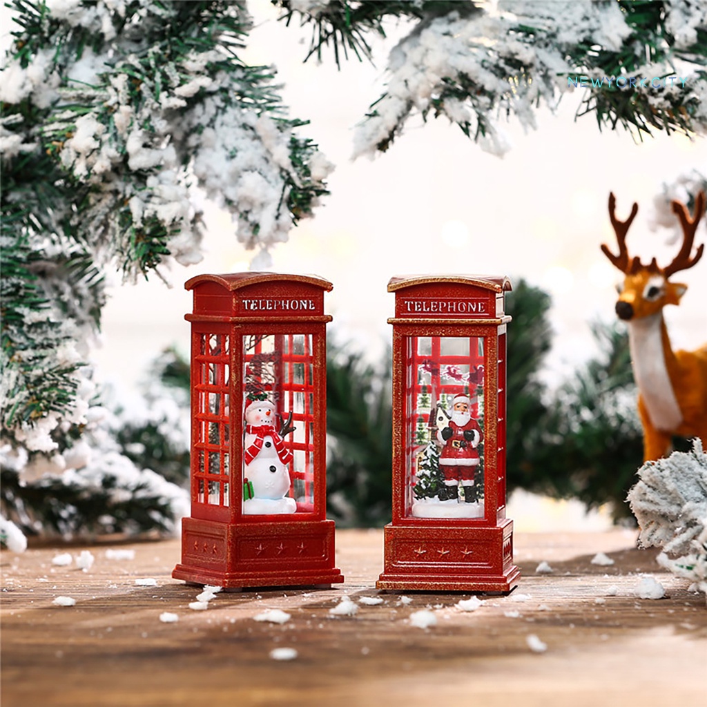 Đồ Trang Trí Giáng Sinh Điện Thoại Hình Ông Già Noel Hoạt Hình Bằng Nhựa Phát Sáng