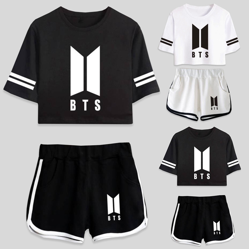 Bộ Áo Thun In Hình Nhóm Nhạc Bts Tuo89066 + Quần Short Phong Cách Jimin