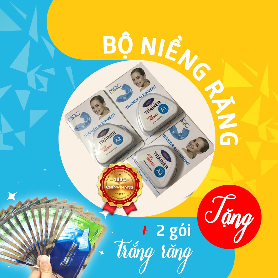 BỘ NIỀNG RĂNG TẠI NHÀ CHO NGƯỜI LỚN| Bộ 3 niềng ++
