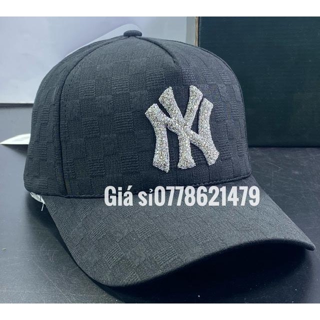 Mũ kết vải xốp caro nhập khẩu logo đá N¥ Cá tính thời trang nữ (Cap-Nón(Most)) (Hàng Đóng Hộp)
