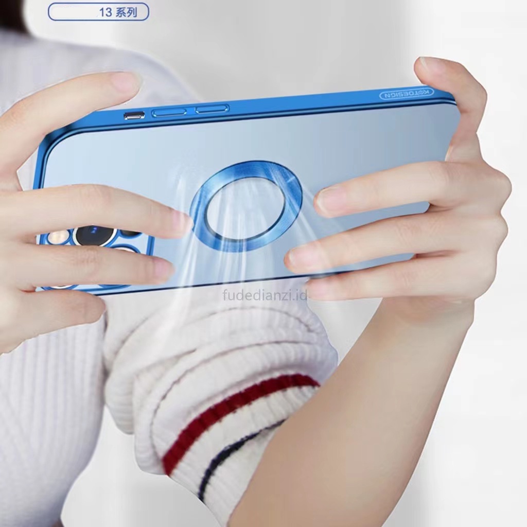 Ốp Điện Thoại Từ TPU Mềm Mạ Màu Bảo Vệ Toàn Diện Cho i13 Pro Max i12 12 Pro Max 11 11 Pro Max