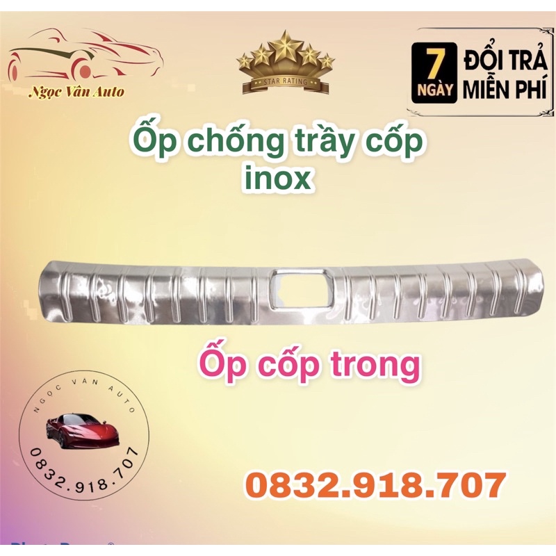 Ốp chống trầy cốp Honda Civic 2017 - 2021 - Mẫu INOX