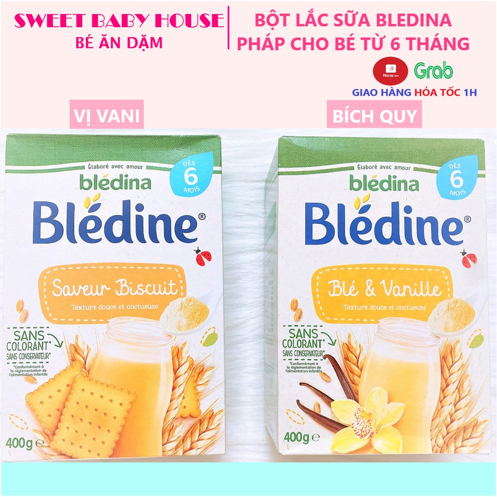 Bột lắc sữa Bledina Pháp 400g cho bé. Date 11 2022- Sweet Baby House