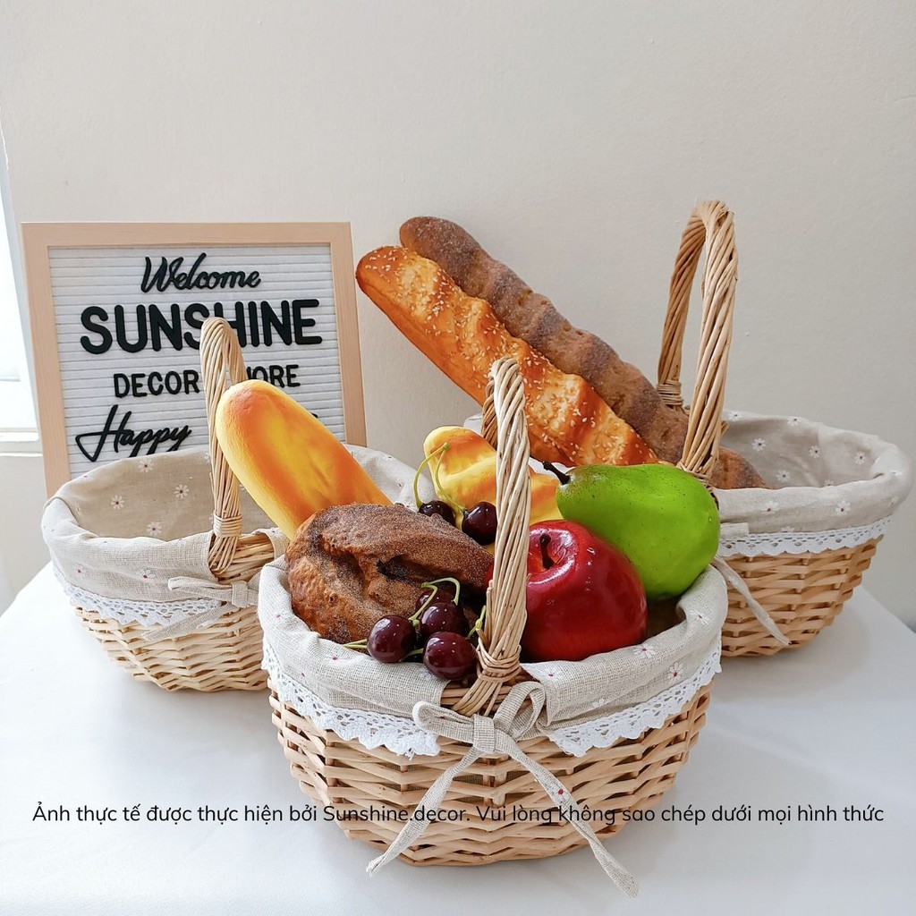 Bánh Mì Mô Hình Giả Phụ Kiện Picnic Chụp Ảnh Trang Trí Studio Nhà Cửa