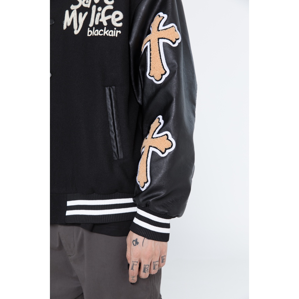 Áo khoác Bomber Made Extreme Scripture Patchwork Varsity