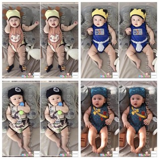 Body suit chíp kèm nón cho bé yêu