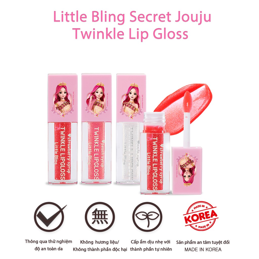 Son bóng cho bé Little Bling Secret Jouju "Guardians of Star" Twinkle Lip Gloss- Son an toàn thành phần thiên nhiên | BigBuy360 - bigbuy360.vn