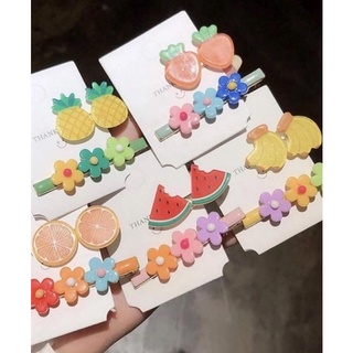 Set 2 Kẹp Tóc Trái Cây & Hoa