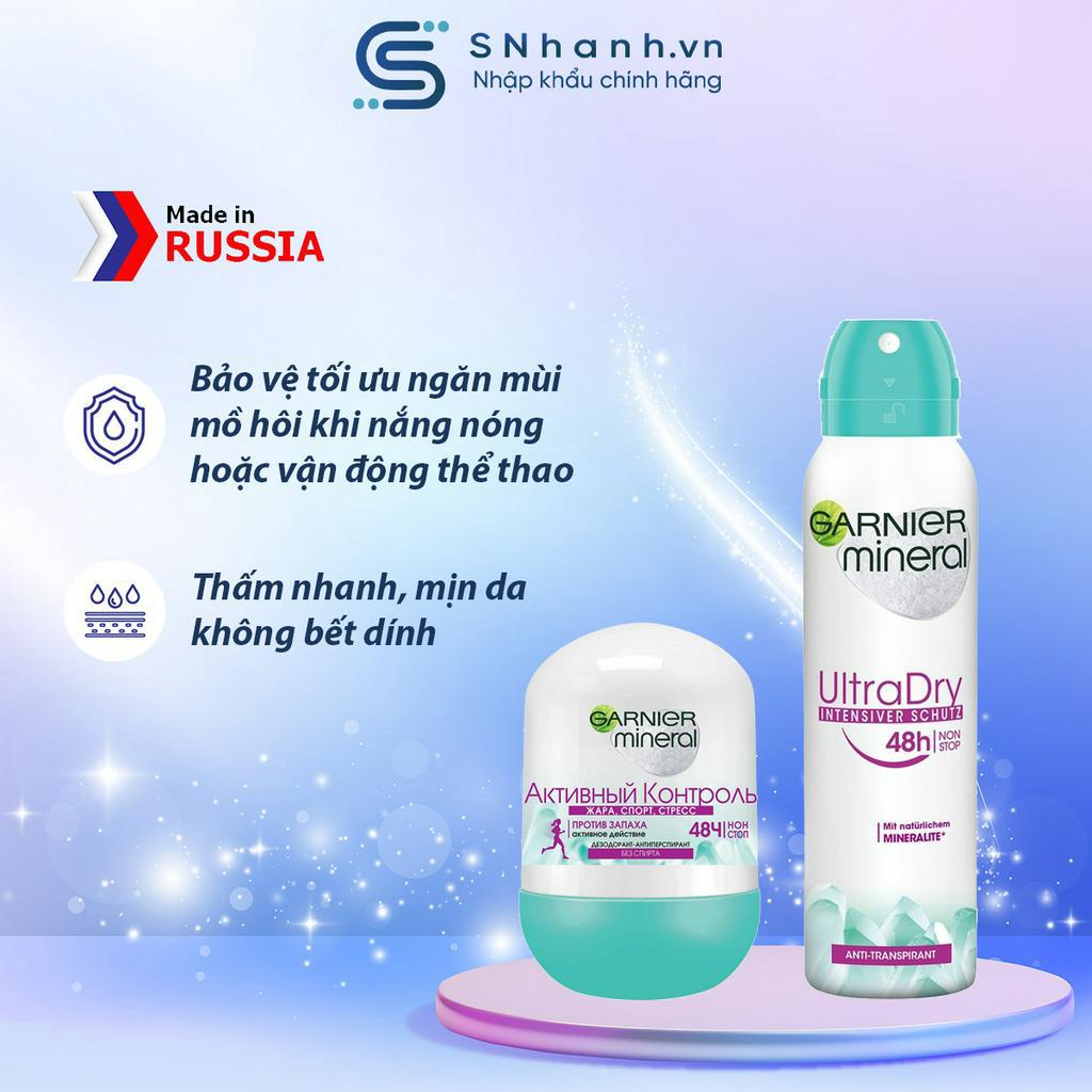 Khử mùi Garnier Active Control bảo vệ 48h
