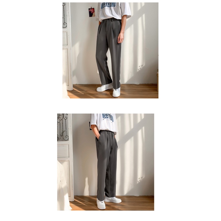 Quần Tây Ống Đứng Phong Cách Nhật Bản Thời Trang Cho Nam 3 Màu Size S-4XL