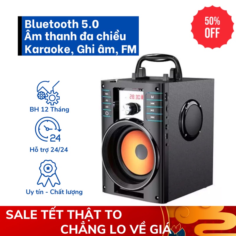 Loa bluetooth new a60 - Loa A60 Kết Nối Bluetooth, Nghe Nhạc Cực Đỉnh, Karaoke Cực Hay, Có đèn nháy, Bảo Hành Uy Tín