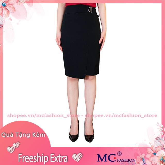 Chân Váy Bút Chì Mc, Kiểu Dáng Công Sở Đẹp, Màu Đen Cv0389, Xanh Tím Than, Lưng Cao
