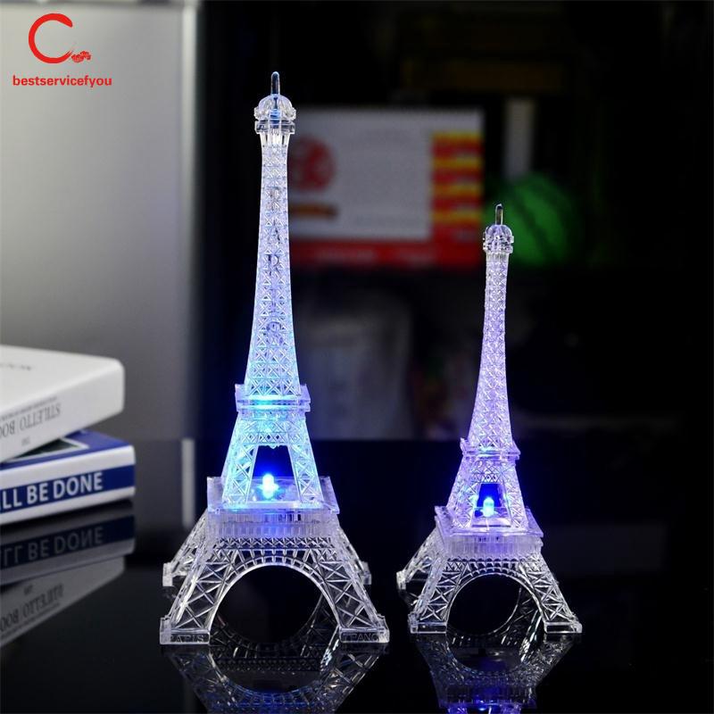 Đèn ngủ hình tháp Eiffel thay đổi màu lãng mạn