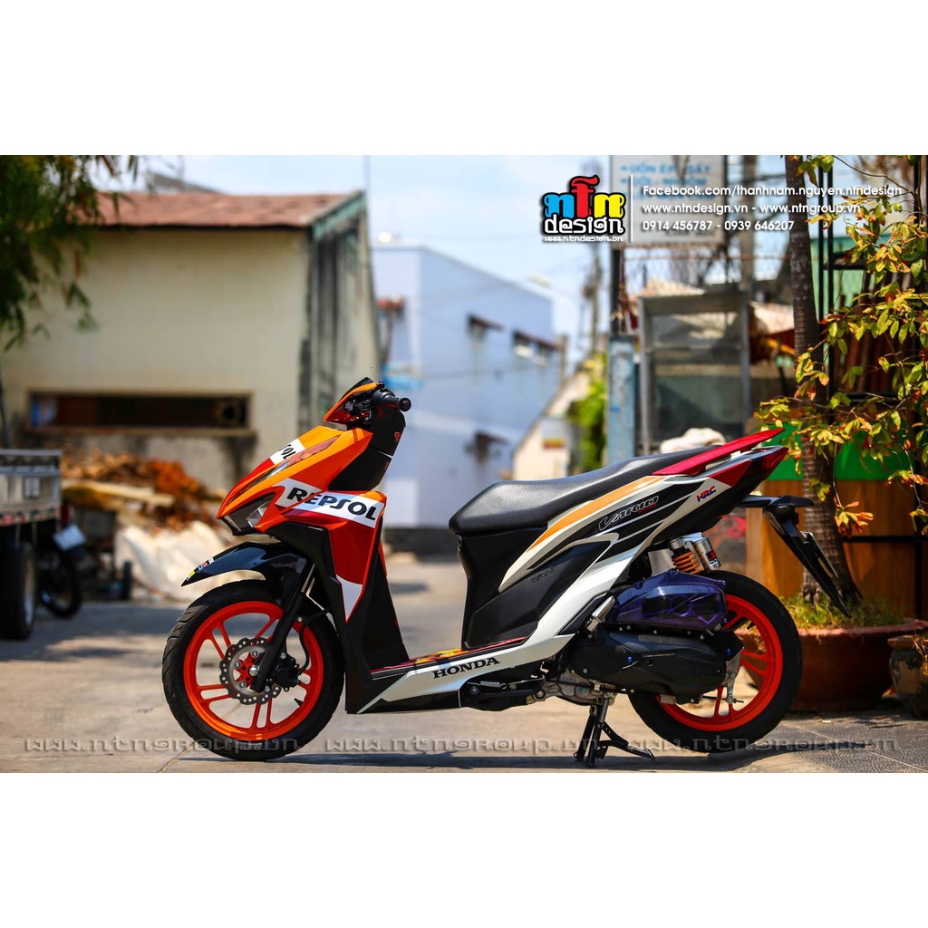 Tem Rời Dán Xe Vario Mẫu Repsol Cực Đẹp,  BILL DECAL