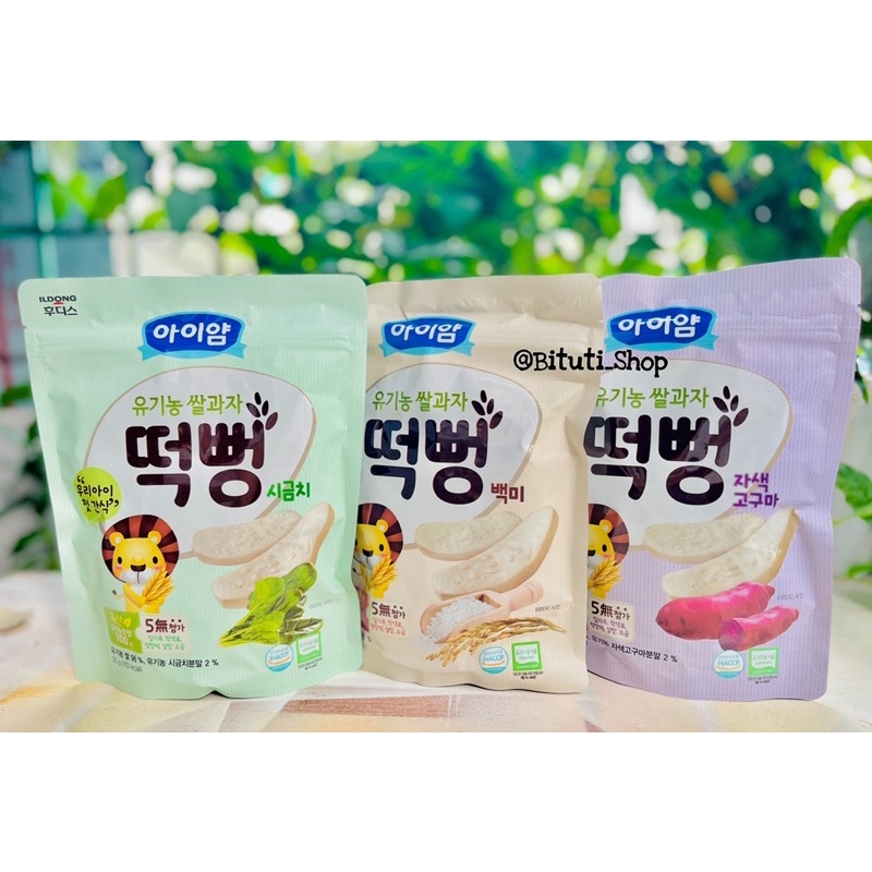 BÁNH GẠO ĂN DẶM HỮU CƠ ILDONG HÀN QUỐC CHO BÉ TỪ 6 THÁNG TUỔI - Bituti Shop