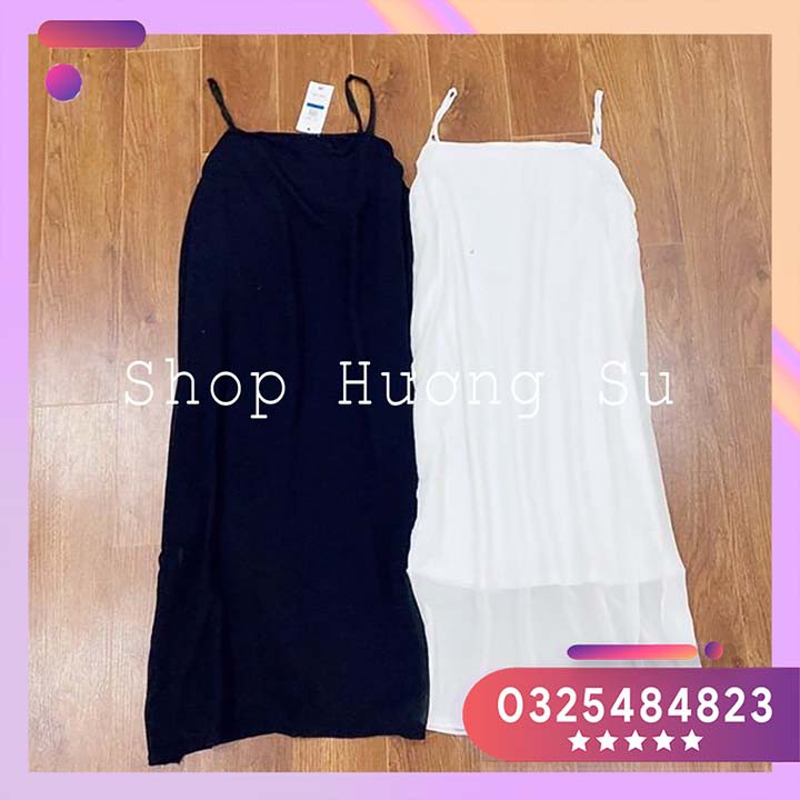 Váy 2 Dây Vạt Xẻ Basic Dáng Suông Siêu Hot-HươngSu-(V026) | BigBuy360 - bigbuy360.vn