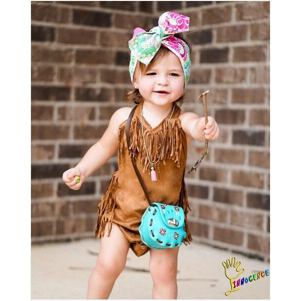 ❤XZQ-Newborn Baby Girl Tassels Romper Jumpsuit Bodysuit Kid Clothes Outfit Sunsuit Hot Sale