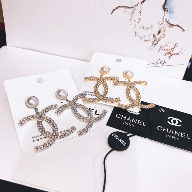 Khuyên tai nữ nhiều kiểu mẫu mã đính đá ngọc lấp lánh hàng cao cấp giá rẻ