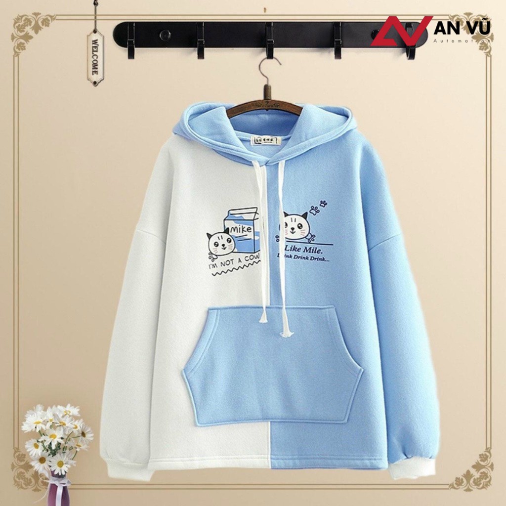 [Video thật] Áo Hoodie Nữ / Nam - Áo Khoác Nỉ Hình Mèo Hoàng Thượng Siêu Dễ Thương Blazel, 3 Màu | BigBuy360 - bigbuy360.vn