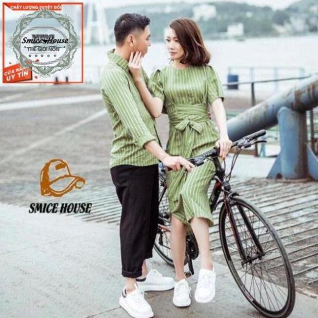 SET ĐỒ ĐÔI NAM NỮ HÀN QUỐC, ÁO SƠ MI CẶP
