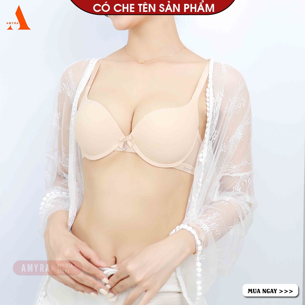 Áo Ngực Nữ Đúc Su Có Gọng Cao Cấp Bigsize AMYRA , Siêu Đẩy Nâng Ngực Đệm Dày 3 Phân Siêu Độn Định Hình AN001