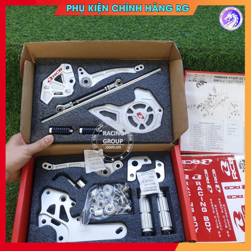 Bộ cần số móc Exciter150 từ nhôm nguyên khối CNC cao cấp hàng chính hãng RCB bảo hành 1 năm